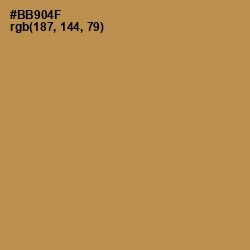 #BB904F - Muddy Waters Color Image