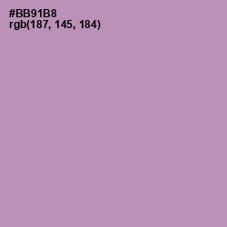 #BB91B8 - Amethyst Smoke Color Image