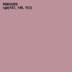 #BB9299 - Thatch Color Image