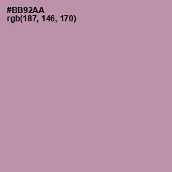 #BB92AA - Amethyst Smoke Color Image