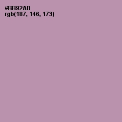 #BB92AD - Amethyst Smoke Color Image
