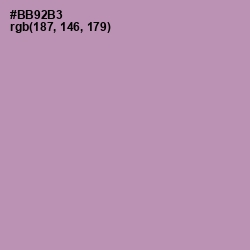 #BB92B3 - Amethyst Smoke Color Image