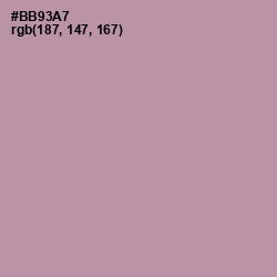 #BB93A7 - Amethyst Smoke Color Image
