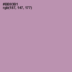 #BB93B1 - Amethyst Smoke Color Image