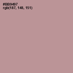 #BB9497 - Thatch Color Image