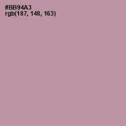 #BB94A3 - Amethyst Smoke Color Image