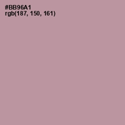 #BB96A1 - Amethyst Smoke Color Image