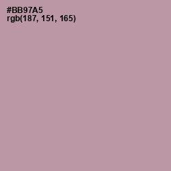 #BB97A5 - Amethyst Smoke Color Image