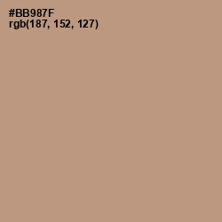 #BB987F - Sandrift Color Image