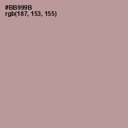 #BB999B - Thatch Color Image