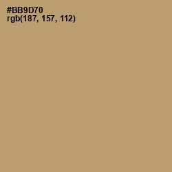 #BB9D70 - Teak Color Image