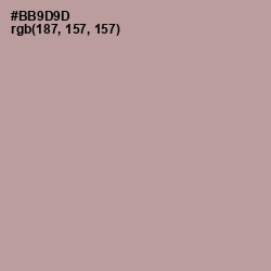 #BB9D9D - Thatch Color Image