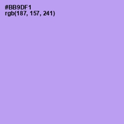 #BB9DF1 - Dull Lavender Color Image