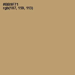 #BB9F71 - Teak Color Image