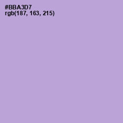 #BBA3D7 - Cold Purple Color Image