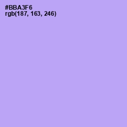 #BBA3F6 - Biloba Flower Color Image