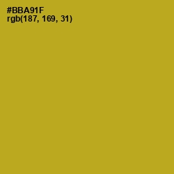 #BBA91F - Sahara Color Image