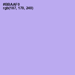 #BBAAF0 - Biloba Flower Color Image