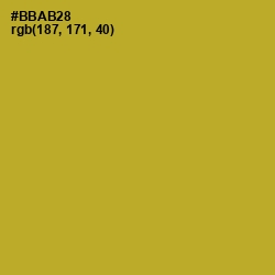 #BBAB28 - Lemon Ginger Color Image