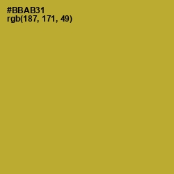 #BBAB31 - Lemon Ginger Color Image