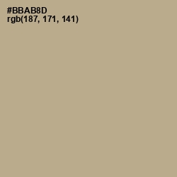 #BBAB8D - Heathered Gray Color Image