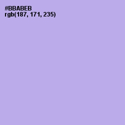 #BBABEB - Biloba Flower Color Image
