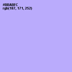 #BBABFC - Biloba Flower Color Image