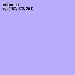 #BBACFB - Biloba Flower Color Image