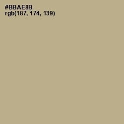 #BBAE8B - Heathered Gray Color Image