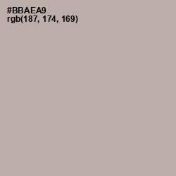 #BBAEA9 - Silk Color Image