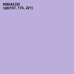 #BBAEDD - Lavender Gray Color Image
