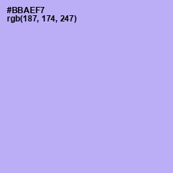 #BBAEF7 - Biloba Flower Color Image