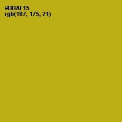 #BBAF15 - Sahara Color Image