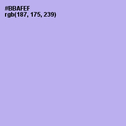 #BBAFEF - Biloba Flower Color Image