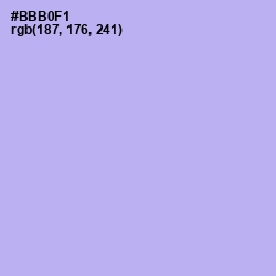 #BBB0F1 - Biloba Flower Color Image