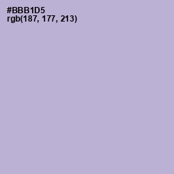 #BBB1D5 - Lavender Gray Color Image