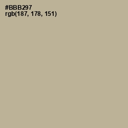 #BBB297 - Heathered Gray Color Image