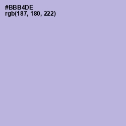 #BBB4DE - Lavender Gray Color Image