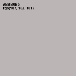 #BBB6B5 - Pink Swan Color Image