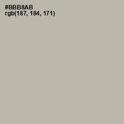 #BBB8AB - Silk Color Image