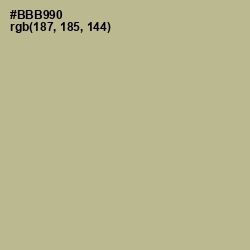 #BBB990 - Heathered Gray Color Image