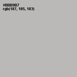 #BBB9B7 - Tide Color Image