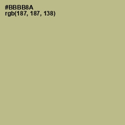 #BBBB8A - Swamp Green Color Image