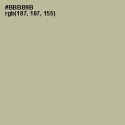 #BBBB9B - Heathered Gray Color Image