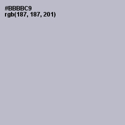 #BBBBC9 - French Gray Color Image