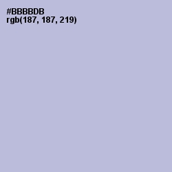 #BBBBDB - Blue Haze Color Image