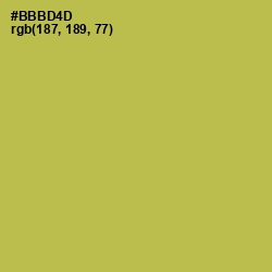 #BBBD4D - Olive Green Color Image
