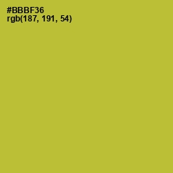#BBBF36 - Lemon Ginger Color Image