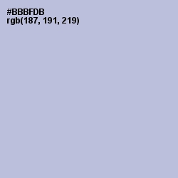 #BBBFDB - Blue Haze Color Image