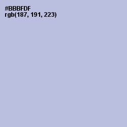 #BBBFDF - Blue Haze Color Image